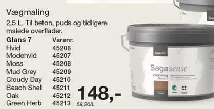 Shell - Vægmaling Glans 7
