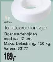 Toiletsædeforhøjer Varenr. 33177