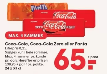 Coca Cola - Coca-Cola, Coca-Cola Zero eller Fanta