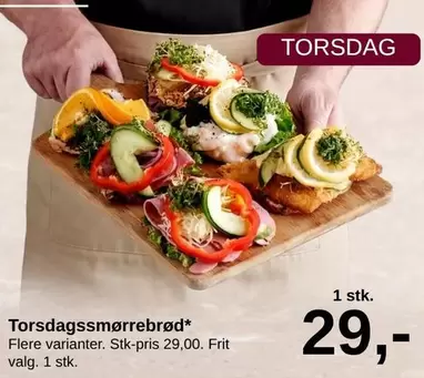 Torsdagssmørrebrød