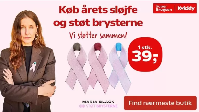 Køb årets sløjfe og støt brysterne