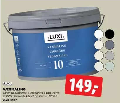 Vægmaling Glans 10