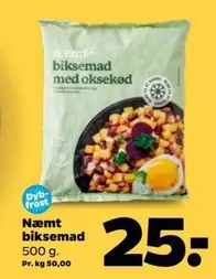 biksemad med oksekød
