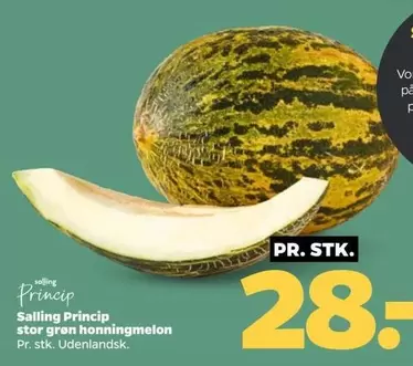 stor grøn honningmelon