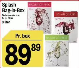 Red - Splash Bag-in-Box