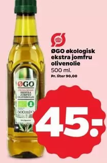 ØKO økologisk ekstra jomfru olivenolie