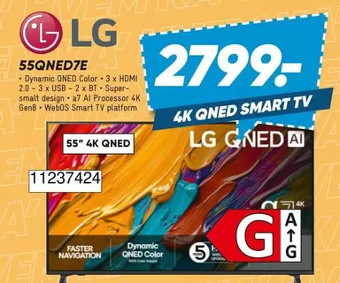 Lg - 55QNED7E Dynamic QNED Color Smart TV