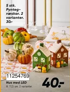 Hus med LED
