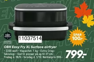 Easy - Fry XL Surface airfryer