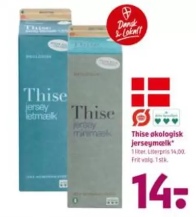 økologisk jersey mælk