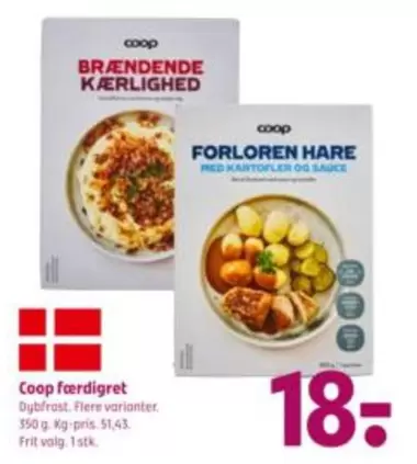 Red - Coop færddigret. Flere varianter