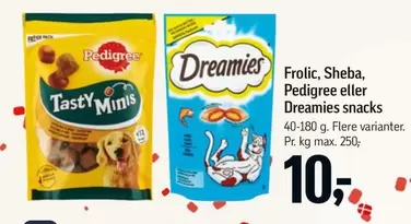 Tasty Minis, Dreamies snacks