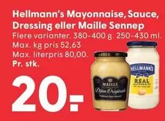 Mayonnaise, Sauce, Dressing eller Sennep