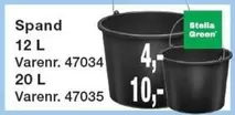 Spand 12 L Varenr. 47034, 20 L Varenr. 47035