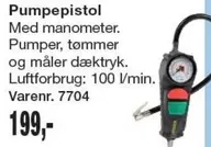 Pumpepistol Med manometer. Varenr. 7704
