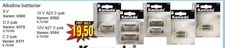 Alkaline batterier