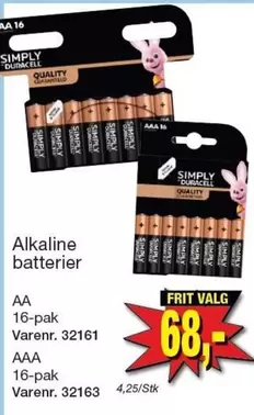 Simply - Alkaline batterier AA 16-pak