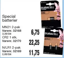 MN21 2-pak, CR2 1 stk, N/LR1 2-pak
