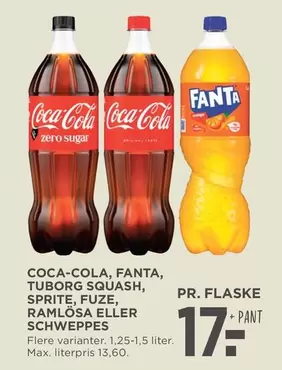 Coca Cola - COCA-COLA, FANTA, TUBORG SQUASH, SPRITE, FUZE, RAMLÖSA ELLER SCHWEPPES