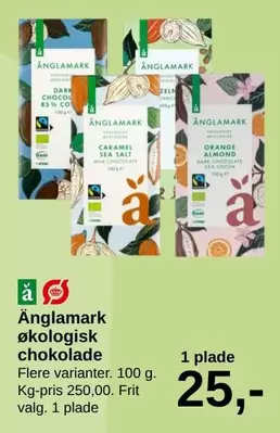 Orange - økologisk chokolade