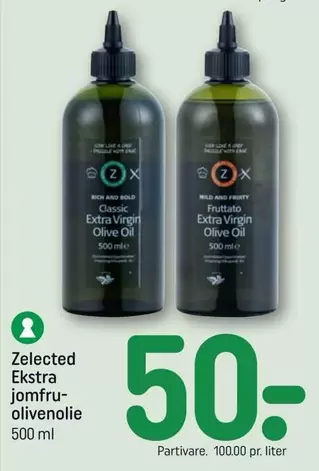 Zelected Ekstra jomfruolivolie 500 ml