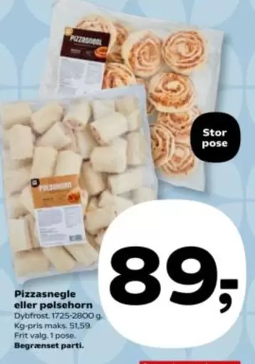 Pizzasnegle eller pølsehorn