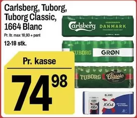 Carlsberg - , Tuborg, Tuborg Classic, 1664 Blanc