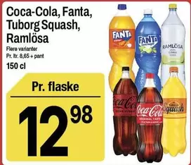 Coca Cola - Coca-Cola, Fanta, Tuborg Squash, Ramlösa