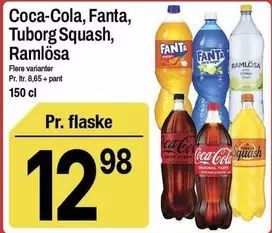 Coca Cola - Coca-Cola, Fanta, Tuborg Squash, Raml
sa