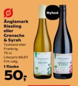 Änglamark Riesling eller Grenache & Syrah