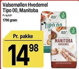 Hvedemel Tipo 00, Manitoba