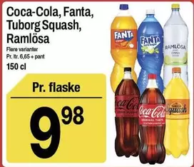 Coca Cola - Coca-Cola, Fanta, Tuborg Squash, Ramlösa