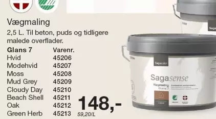 Shell - Vægmaling Glans 7