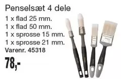 Penselsæt 4 dele