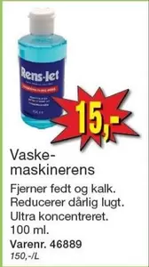 Vaskemaskinerens