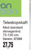 Teleskopskaft Varenr. 37369