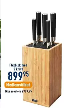 Flexblok med 5 knive
