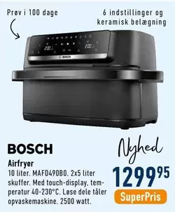 Bosch - Airfryer MAFD490B0