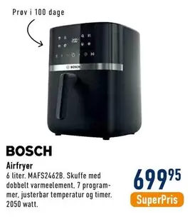 Bosch - Airfryer MAFS2462B