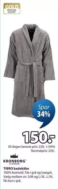 TIBRO badekåbe