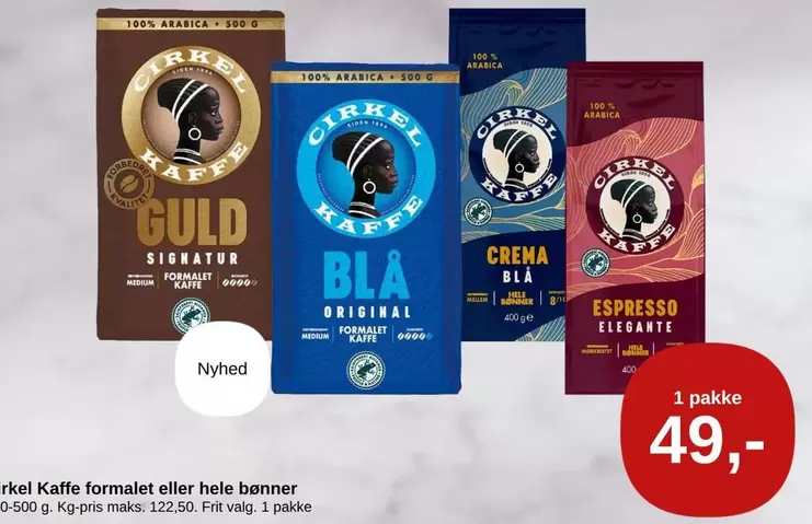 Kaffe formalet eller hele bønner