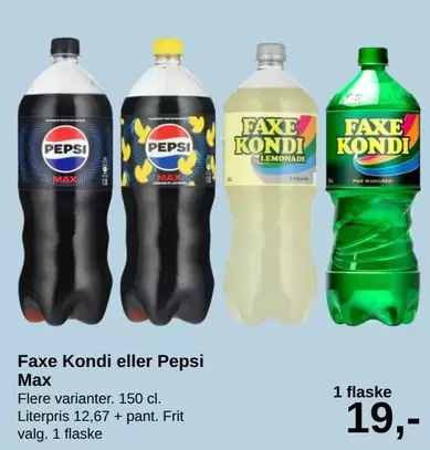 Faxe -  Kondi eller Pepsi Max