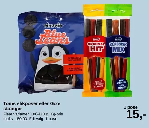 Toms slikposer eller Go'e stænger