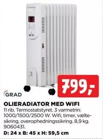 OLIERADIATOR MED WIFI