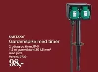 Gardenspike med timer