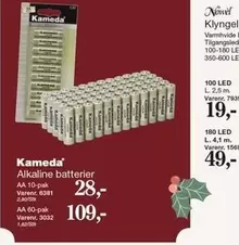 Alkaline batteries AA 10-pak, AA 60-pak