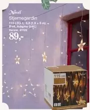 Stjernegardin 115 LED, L. 6,8 (1,8 + 5 m). - IP44, Adapter (inkl.)