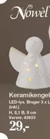 Keramikengel LED-lys