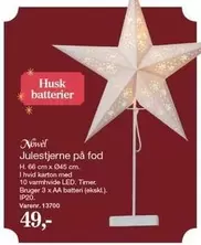 Julestjerne på fod