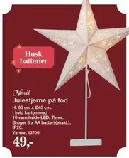 Julestjerne på fod